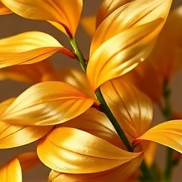 Gold foliage texture