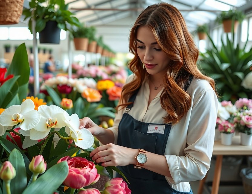 Sourcing fresh blooms from premium suppliers
